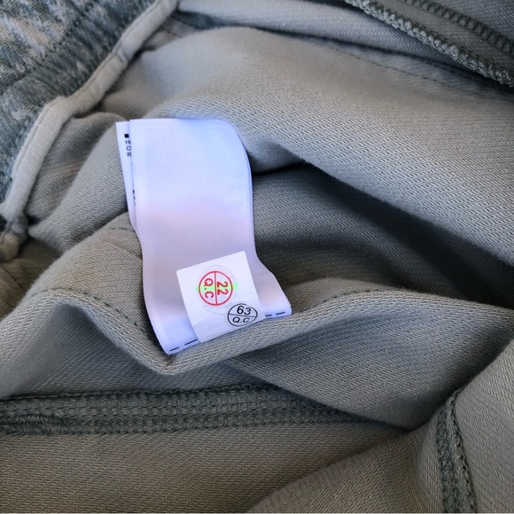 Athleta Cotton Blend Abstract Camo Green Gray Waist string Farallon Joggers SP - Picture 15 of 16